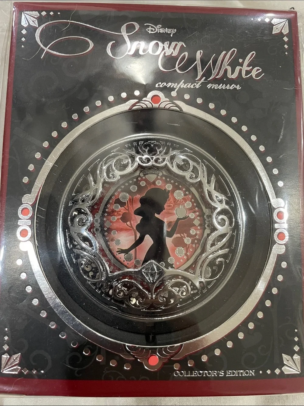 Disney Snow White Compact Mirror - Black, Silver, Red